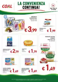Volantino Coal Pagina 3: Minigrubi Sammontana €3,99, L'ABC della merenda Teneroni granterre brioche con salame €1,69
