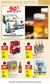 Catalogue Carrefour page 27: Leffe Bière d'Abbaye sans alcool €2,34, Bud Bière sans alcool €2,34