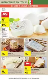 Catalogue Carrefour page 37: Gorgonzola au mascarpone €1,39, Taleggio A.O.P. €1,29