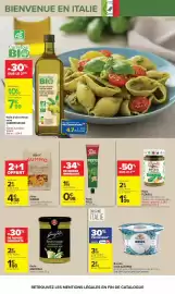 Catalogue Carrefour page 43: FLORELLI Pesto €1,09, RUMMO Pâtes €4,38