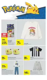 Catalogue Carrefour | LE MOIS MONOPOLY page 78: Pokémon T-shirt fille €8,99, Pantoufles licence enfant €9,99