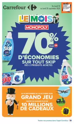 Carrefour | LE MOIS MONOPOLY (valable jusqu'au 28-09)