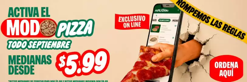 Catálogo Papa John's Página 1