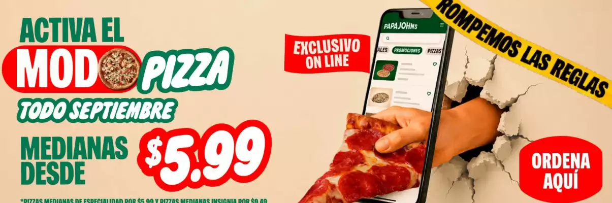 Papa John's (válido hasta 2-10)