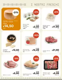 Volantino Borello Supermercati Pagina 5: Sottilissime Petto di pollo AIA €12,49, Coscette di pollo delle Langhe €6,50