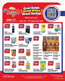 Africa Cash and Carry catalogue week 37 Page 2: Clover Vanilla Custard €23,58, Switch Energy Drink Assorted €40,95