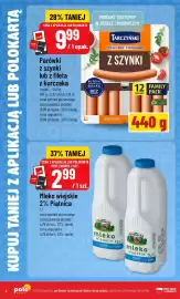 Polomarket gazetka tydzień 37 Strona 8: Parówki z szynki Tarczyński €9,99, Mleko wiejskie Piątnica 2% €2,99