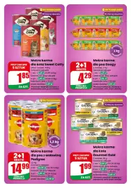 Dino gazetka tydzień 37 Strona 5: Mokra karma dla psa Doogy €2,86, Mokra karma dla kota Sweet Catty €1,85