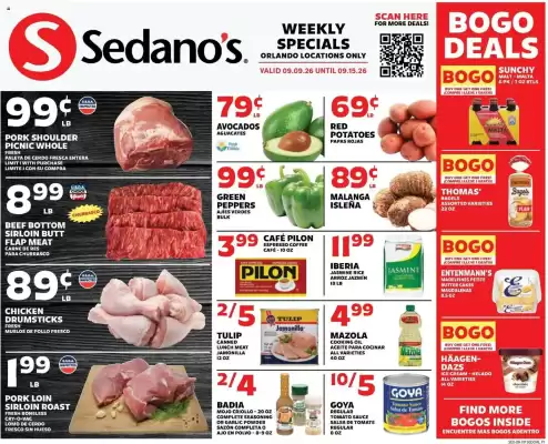 Sedano's (valid until 15-09)