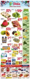 Fiesta Mart weekly ad week 37 Page 1: Fresh Ground Beef €3,97, Fresh Beef Ribeye Steak Bone-In €6,99