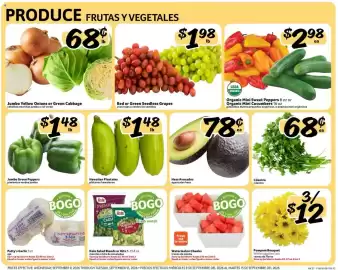 Fresco y Más weekly ad week 37 Page 2: Red or Green Seedless Grapes €1,98