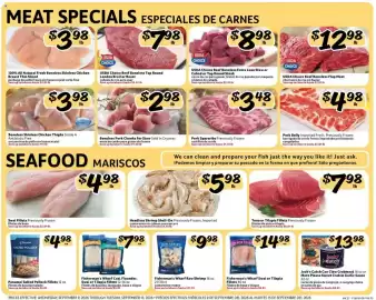 Fresco y Más weekly ad week 37 Page 3: Boneless Pork Chunks for Stew €2,98, Headless Shrimp Shell-On €5,98