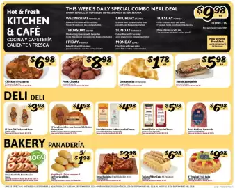 Fresco y Más weekly ad week 37 Page 4: Self Service Rolls €1,98, Empanadas All Varieties €1,78