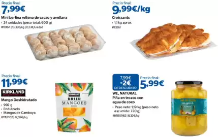 Catálogo Costco semana 37 Página 5: Croissants €9,99, Mini berlina rellena de cacao y avellana €7,99