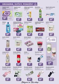 Qanto leták týden 37 Strana 8: Domestos €32,99, Bel tyčinky vatové €14,99