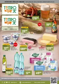 TEMPO leták | Market/Tuty Strana 1: Olma jogurt greek malina, meruňka, jablko/hruška €12,99, Moravská Sýr Eidam 30% €109,99