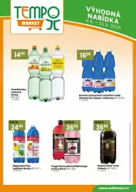 TEMPO leták | Market/Tuty Strana 12: Ondrášovka vybrané druhy €14,99, Targa Florio příchut' Maracuja, Tonica Rosa €36,99