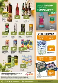 TEMPO leták | Market/Tuty Strana 8: Velkopopovický Kozel nealko €18,99, Mustang 11 světlý ležák €19,99