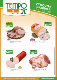 TEMPO leták | Jo Strana 3: Váhala sendvičový nářez se sýrem €149,99, Bivoj vepřová plec bez kosti €99,99