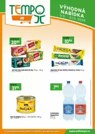 TEMPO leták | Jo Strana 6: Fontessa neperlivá €7,99, Jemča čaj vybrané druhy €2.099,00