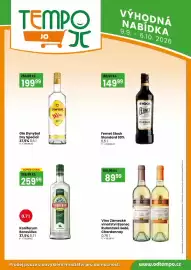 TEMPO leták | Jo Strana 7: Víno Zámecké vinařství Bzenec Rulandské šedé, Chardonnay €89,99, Dynbybl Gin Dry Special €199,99
