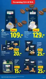 Lidl tilbudsavis uge 38 Side 13: ITALIAMO Croissanter med fyld €20,00, ITALIAMO Caffè Tradizionale €129,00