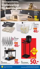 Lidl tilbudsavis uge 38 Side 18: W5 Opbevaringsreol €79,00, W5 Stativ til affaldssæk €50,00