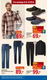 Lidl tilbudsavis uge 38 Side 21: ESMARA MEN Skovmandsskjorte €69,00, ESMARA MEN Sandalsko €99,00