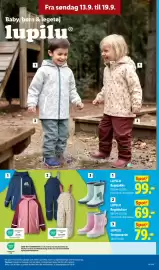 Lidl tilbudsavis uge 38 Side 23: LUPILU Termostøvler €79,00, LUPILU Regnbukser €69,00