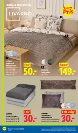 Lidl tilbudsavis uge 38 Side 26: LIVARNO Pudebetræk i mikrofibersatin €30,00, LIVARNO Sengetæppe €149,00