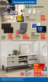 Lidl tilbudsavis uge 38 Side 29: LIVARNO Foldemadras €199,00, LIVARNO HOME TV-bord €499,00