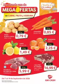 Folleto GM Cash & Carry Página 1: Zanahoria €0,85, Chuletón de ternera €16,99