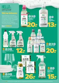 Netto tilbudsavis uge 37 Side 23: Hello Sensitive opvask- og køkkenspray €15,00, Hello Sensitive skyllemiddel €13,00