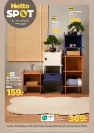 Netto tilbudsavis uge 37 Side 24: Bambus rullegardin €79,00, Sidebord med skuffe eller skab med låge €159,00