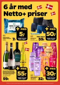 Netto tilbudsavis uge 37 Side 4: Hello Sensitive fugtigt toiletpapir €7,00, Elvital shampoo eller balsam €32,00