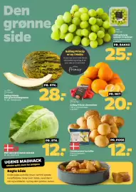 Netto tilbudsavis uge 37 Side 8: ØGO økologisk dansk spidskål €12,00, Salling Princip stor grøn honningmelon €28,00