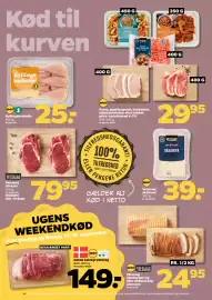 Netto tilbudsavis uge 37 Side 9: Velsmag skalrejer €39,00, Kyllingeunderlår €25,00