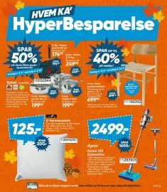 Bilka tilbudsavis uge 37 Side 3: Bilka Nord spisebordsstol €699,30, Nordisk Fjer 3-kammerpude €125,00