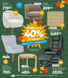 Bilka tilbudsavis uge 37 Side 34: Karl loungestol €899,40, Caitlin kommode €1.689,35