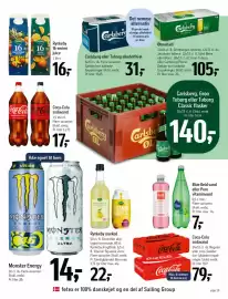 Føtex tilbudsavis uge 37 Side 29: Carlsberg eller Tuborg alkoholfri øl €31,00, Monster Energy €14,00