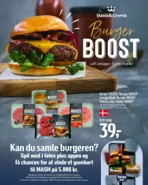 Føtex tilbudsavis uge 37 Side 34: Burger BOOST, Burger BOOST Smoky Twist, Burger BOOST Sliders eller Hakke BOOST €39,00