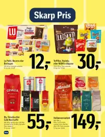 Føtex tilbudsavis uge 37 Side 4: Lu Petit, Beurre eller Bastogne €12,00, Toffifee, Nutella eller M&M’s slikpose €30,00