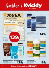 Kvickly tilbudsavis uge 37 Side 34: Fitness Pharma €99,00, HUSK naturlige fibre €139,00