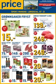 Price Lagerbutikk kundeavis Side 1: T Bone Steak €299,00, Toro Tomatsuppe €15,00