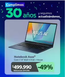 Catálogo PC Factory Página 4: Asus - notebook core 14 8gb 512gb + mouse €499.990,00