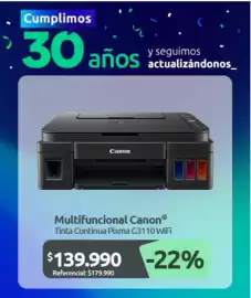 Catálogo PC Factory Página 9: Canon - multifuncional tinta continua pixma g3110 wifi €139.990,00