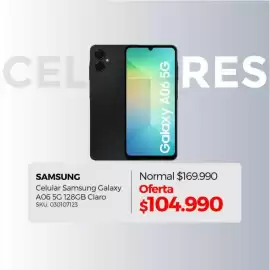 Catálogo Multicentro Página 1: Samsung - celular galaxy a06 5g 128gb claro €104.990,00