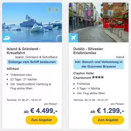 Hofer Reisen Flugblatt woche 37 Seite 1