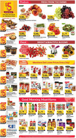 Raley's weekly ad week 37 Page 4: Nob Hill Trading Co. Soup €5,00, Yellow Peaches, White Donut Peaches or Red Plumcots €2,99