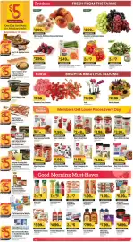 Raley's weekly ad week 37 Page 4: Nob Hill Trading Co. Soup €5,00, Yellow Peaches, White Donut Peaches or Red Plumcots €2,99